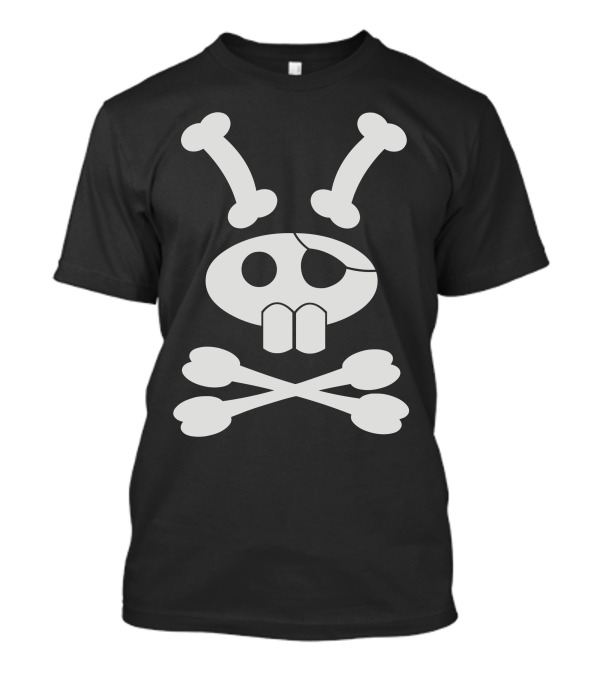 Skelebunny Skull And Crossbone Rabbit T-Shirt