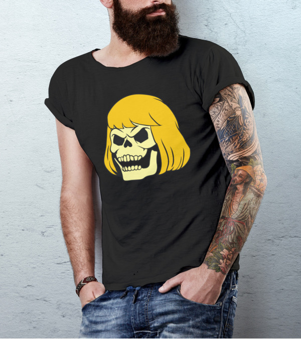Skeletor He-Man Skull Head Crossover Skeleman T-Shirt