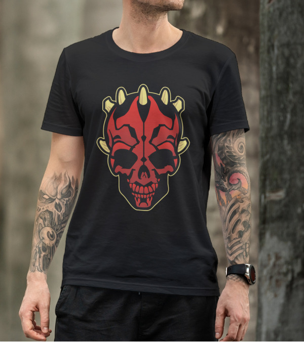 Skull Maul Darth Horned Mask T-Shirt