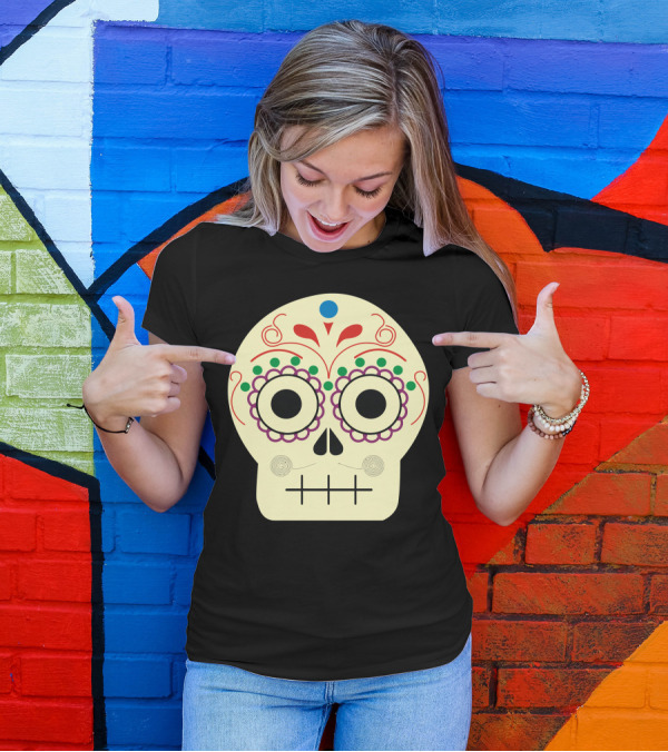 Day Of The Dead Sugar Skull T-Shirt