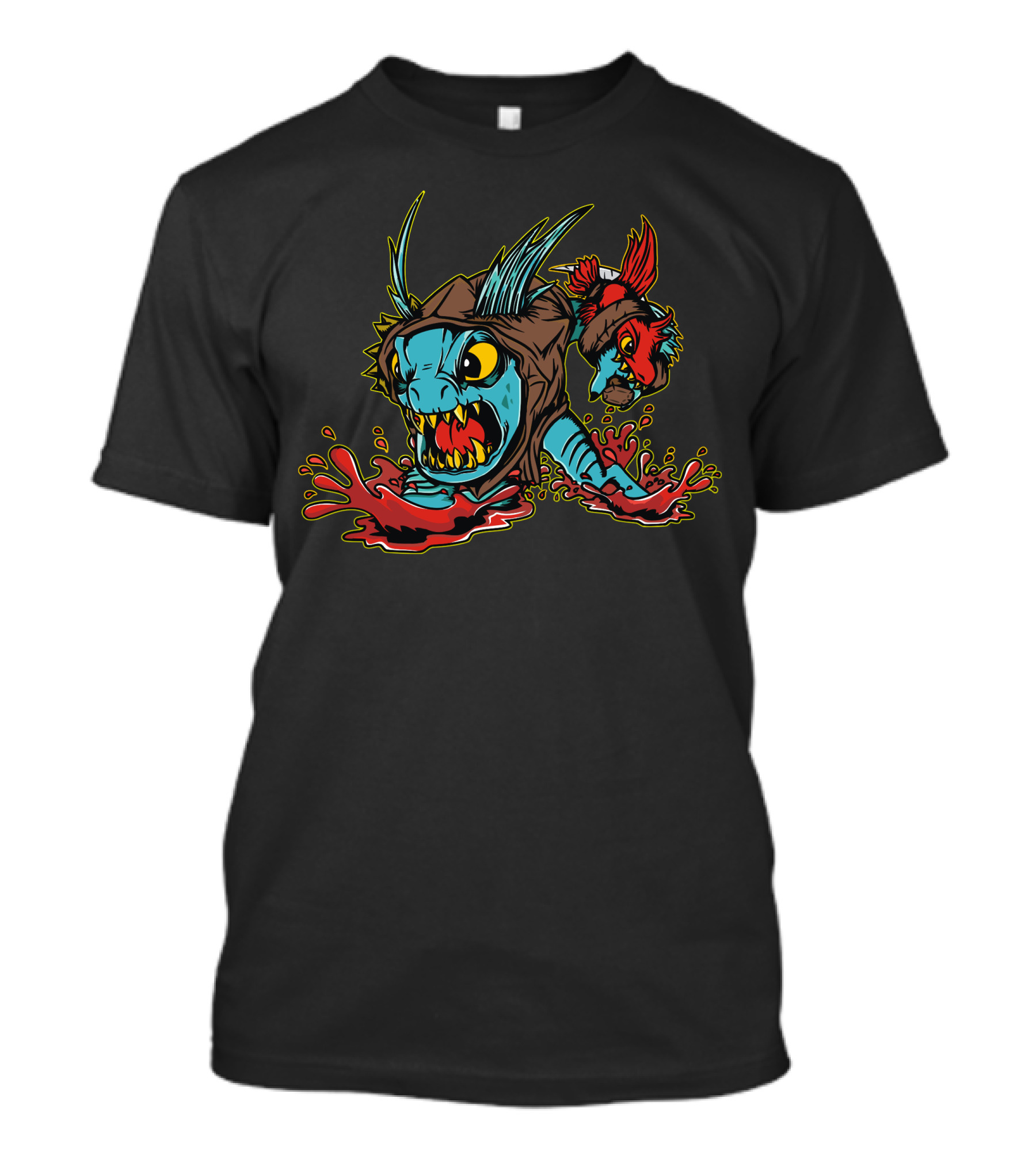 Slarkie Dota Fish Monster With Axe In Blood Pool T-Shirt