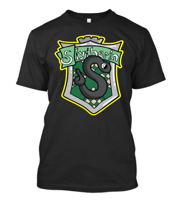 Slytherin Crest Snake Shield T-Shirt