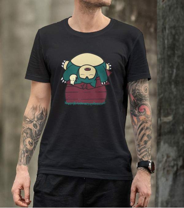 Snooplax Snorlax Sleeping On Doghouse Inspiration T-Shirt