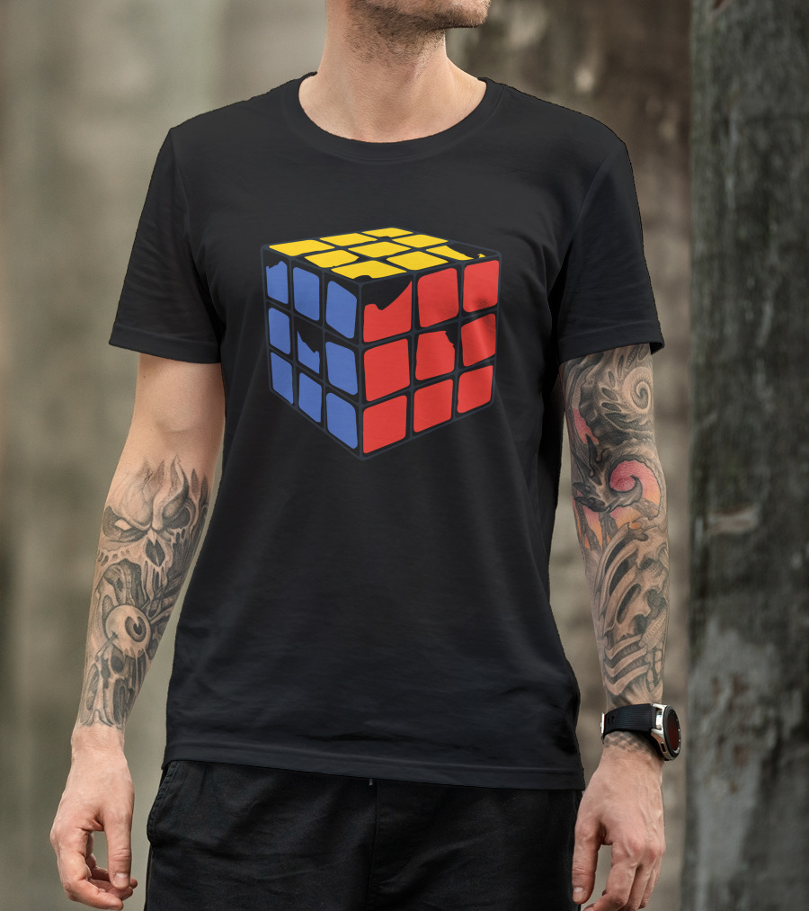 Solved It Rubik's Cube Chewed Puzzle T-Shirt