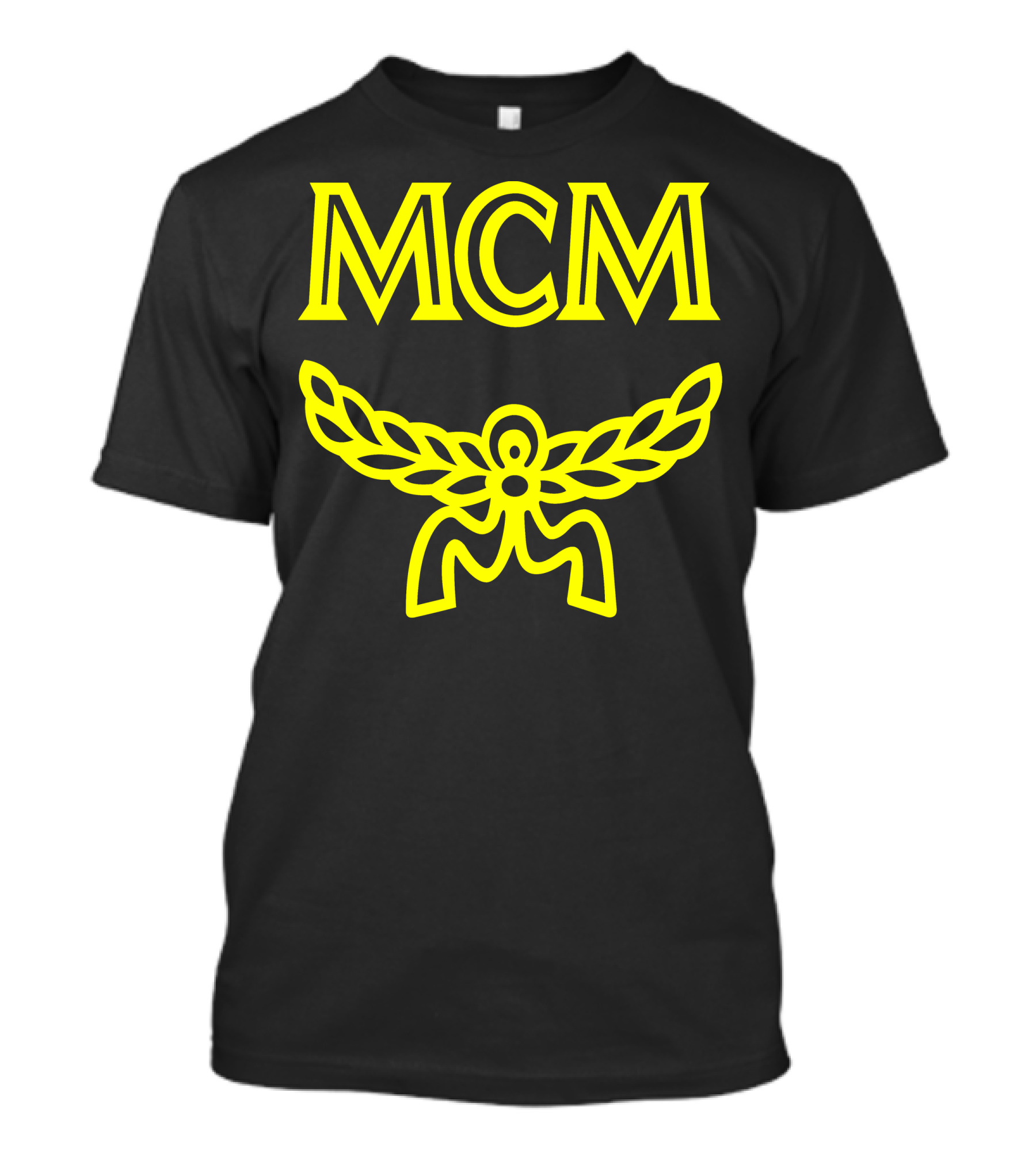 MCM Gold Eagle Wing Emblem T-Shirt
