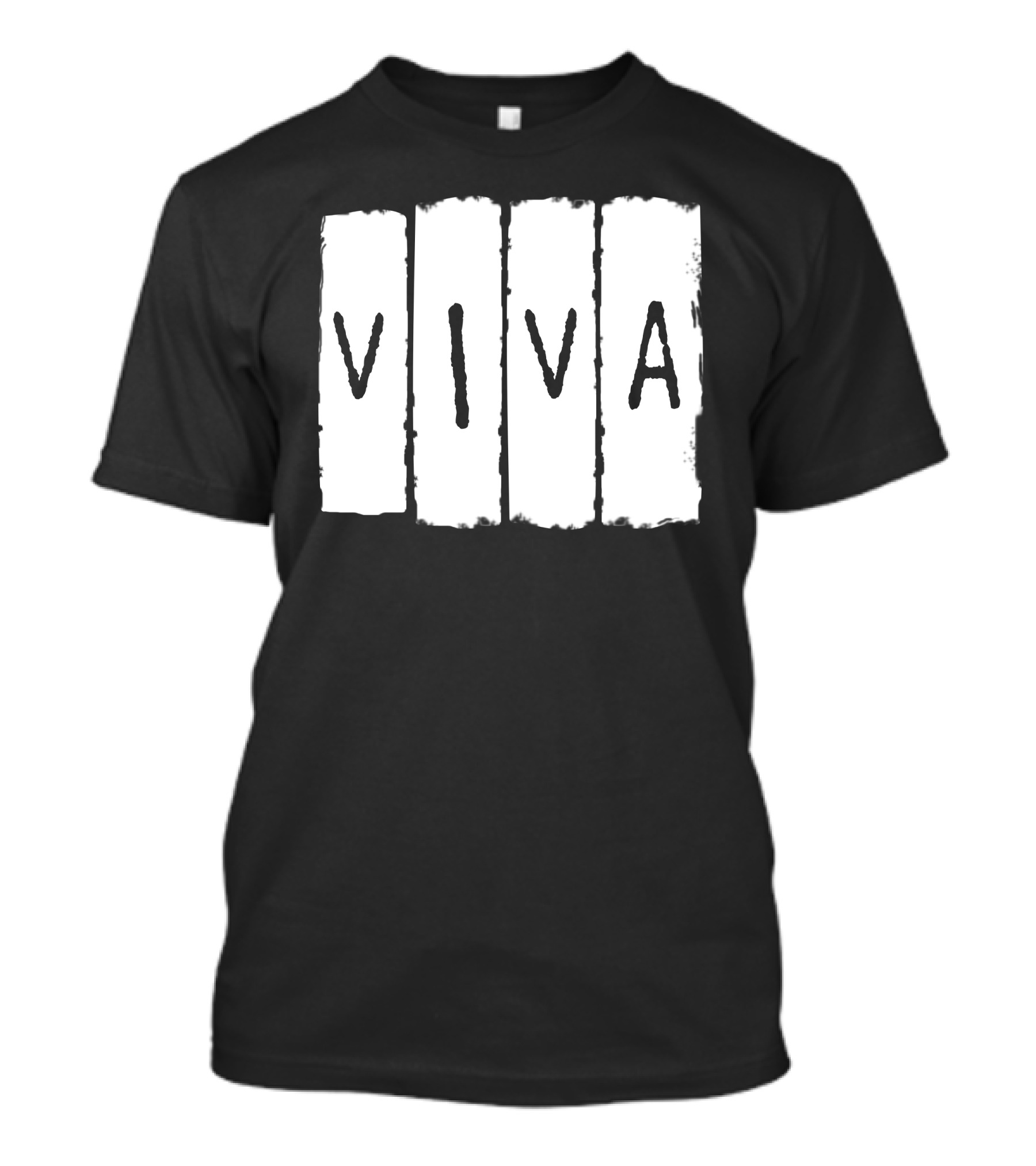 Viva Black Sz M L XL 2XL 3XL Text T-Shirt