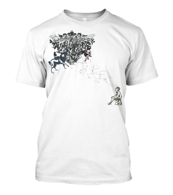 What Dreams Are Made Of Fantasy Creatures And Daydreaming Child T-Shirt