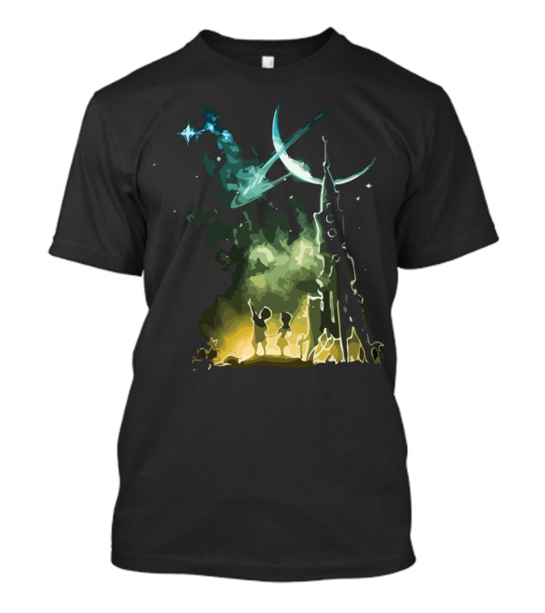 What Goes Up Isn' Space Rocket And Children Under Stars T-Shirt