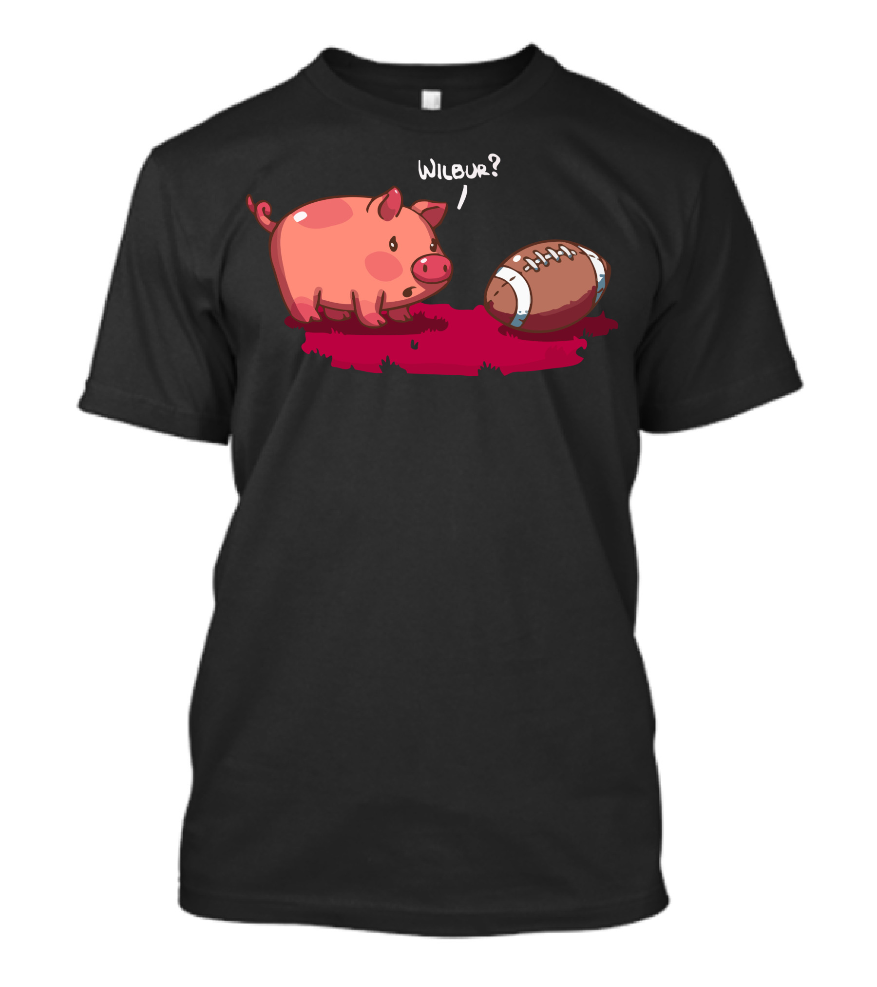 Pig And Football Confusion Wilbur? T-Shirt