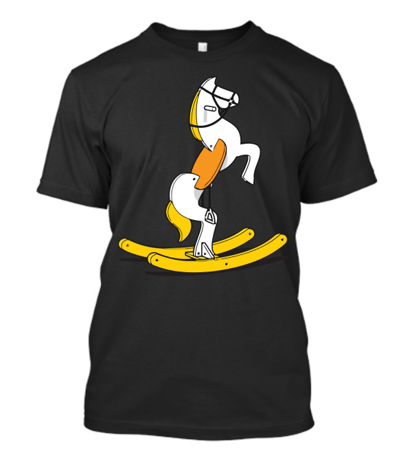 Wild Rocking Horse Retro Modern Style Toy T-Shirt