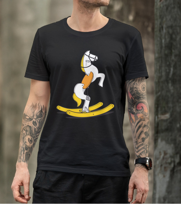 Wild Rocking Horse Retro Modern Style Toy T-Shirt