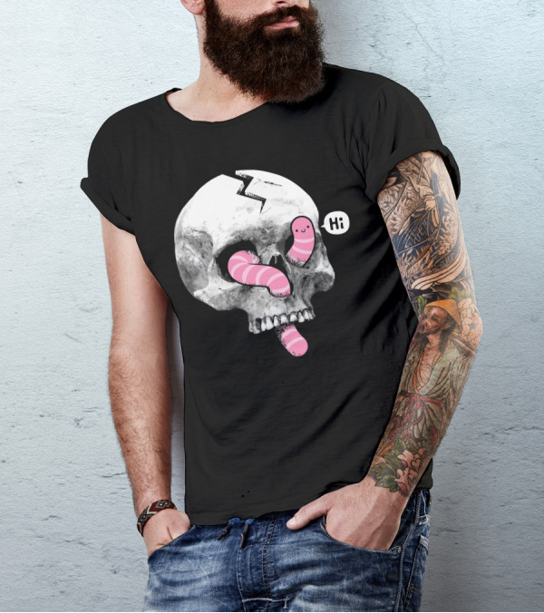 Hi From The Cracked Skull Worms T-Shirt