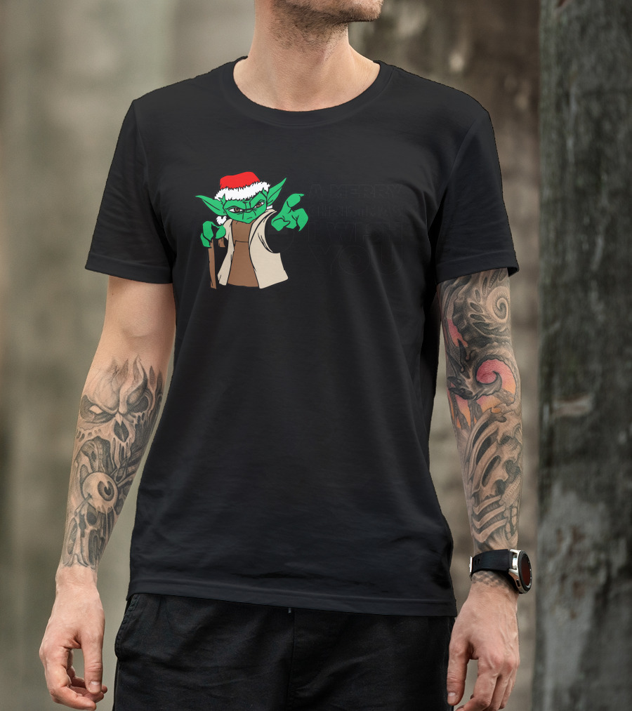 Yoda Santa A Merry Christmas I Wish You T-Shirt