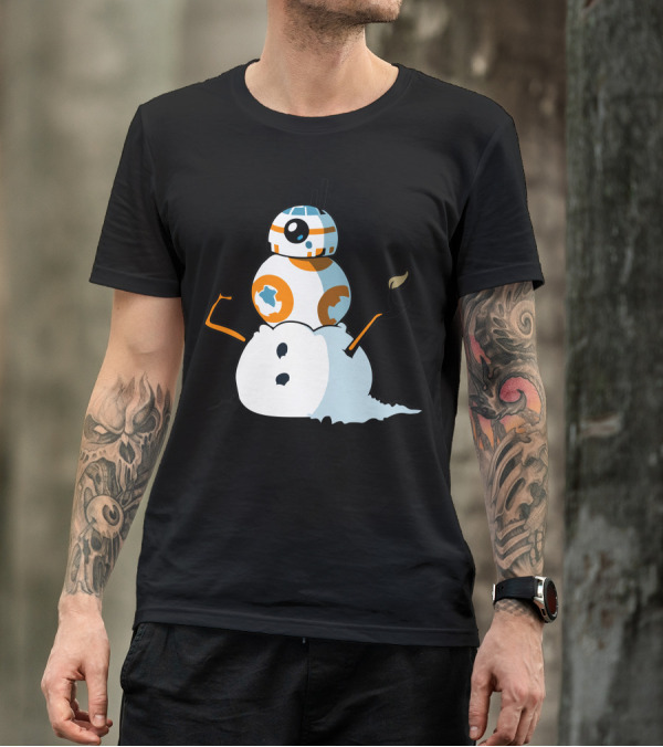 Bb 8 Snowman Star Wars Droid Winter Concept T-Shirt