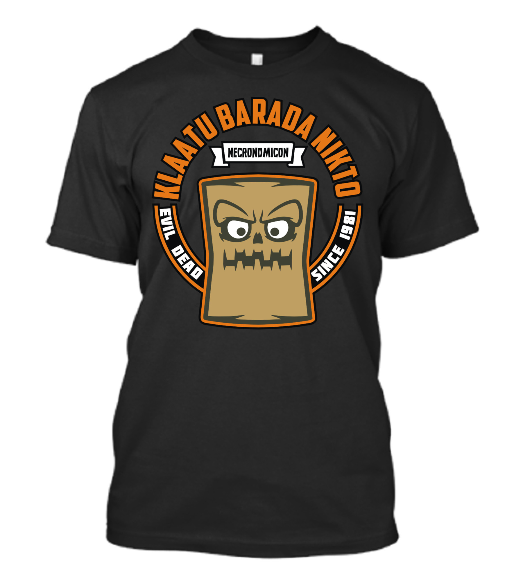 Klaatu Barada Nikto Necronomicon Evil Dead Since 1981 T-Shirt