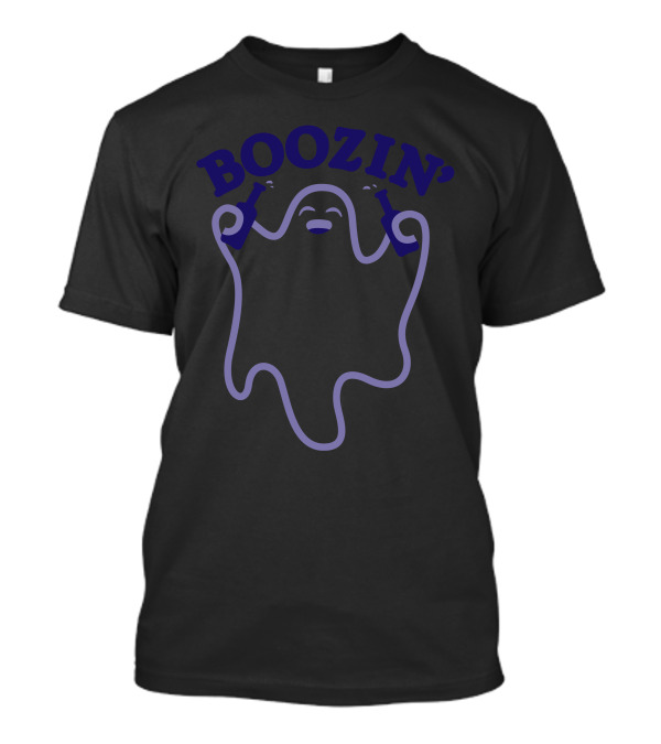 BOOZIN' Ghost Halloween Party Fun T-Shirt