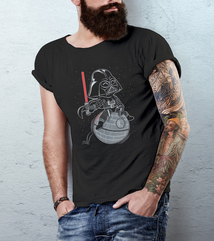 Bouncy Star Sith Riding Death Sphere T-Shirt