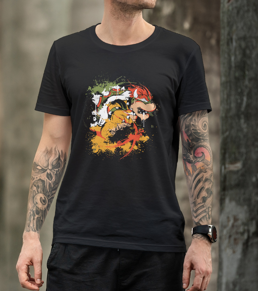 Bow Down Bowser Mario Yoshi Mashup T-Shirt