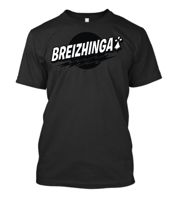 BREIZHINGA Breton Motif With Lightning Bolt And Gwenn Ha Du T-Shirt