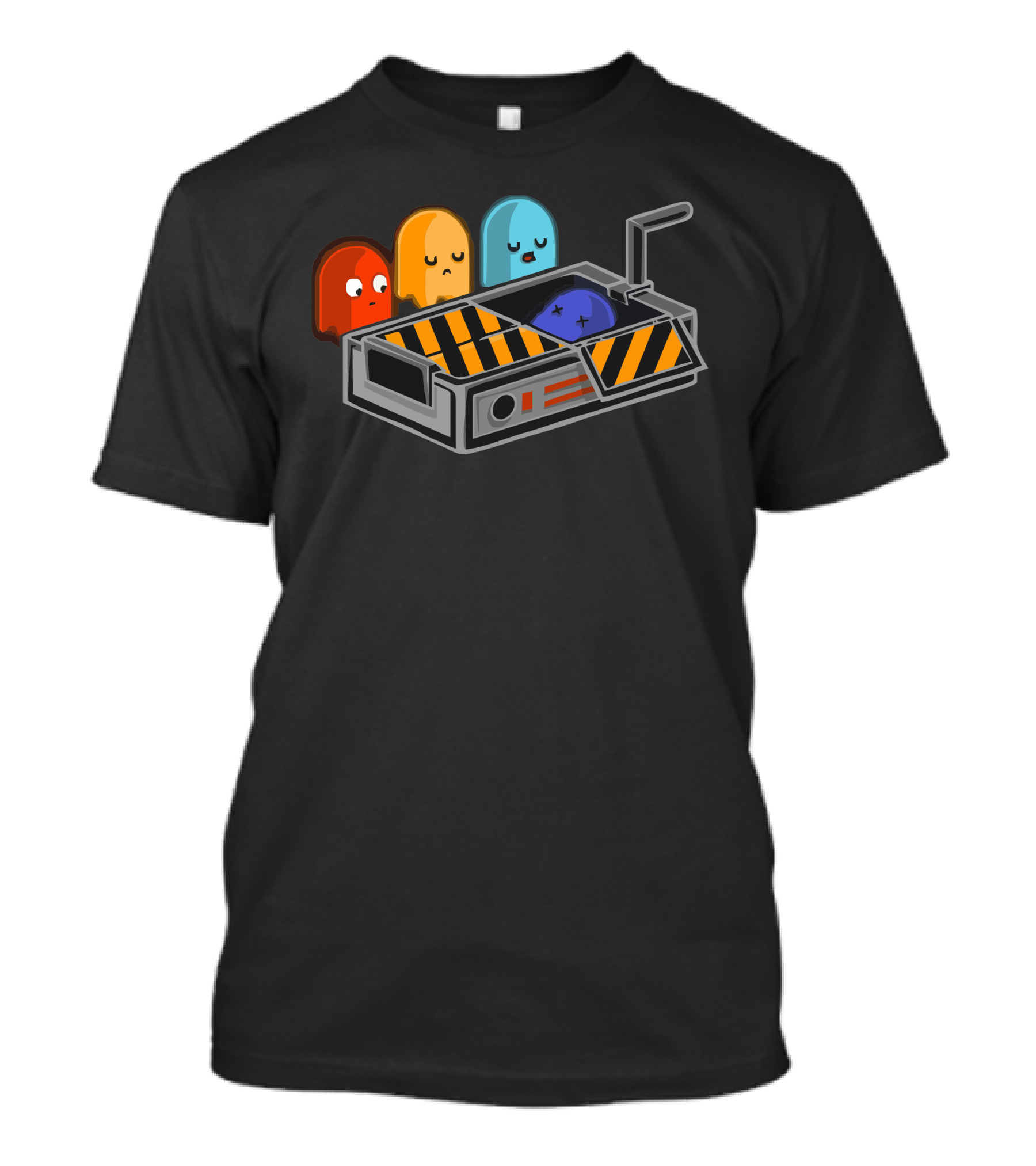 Pac-Man Ghosts In Ghostbusters Trap T-Shirt