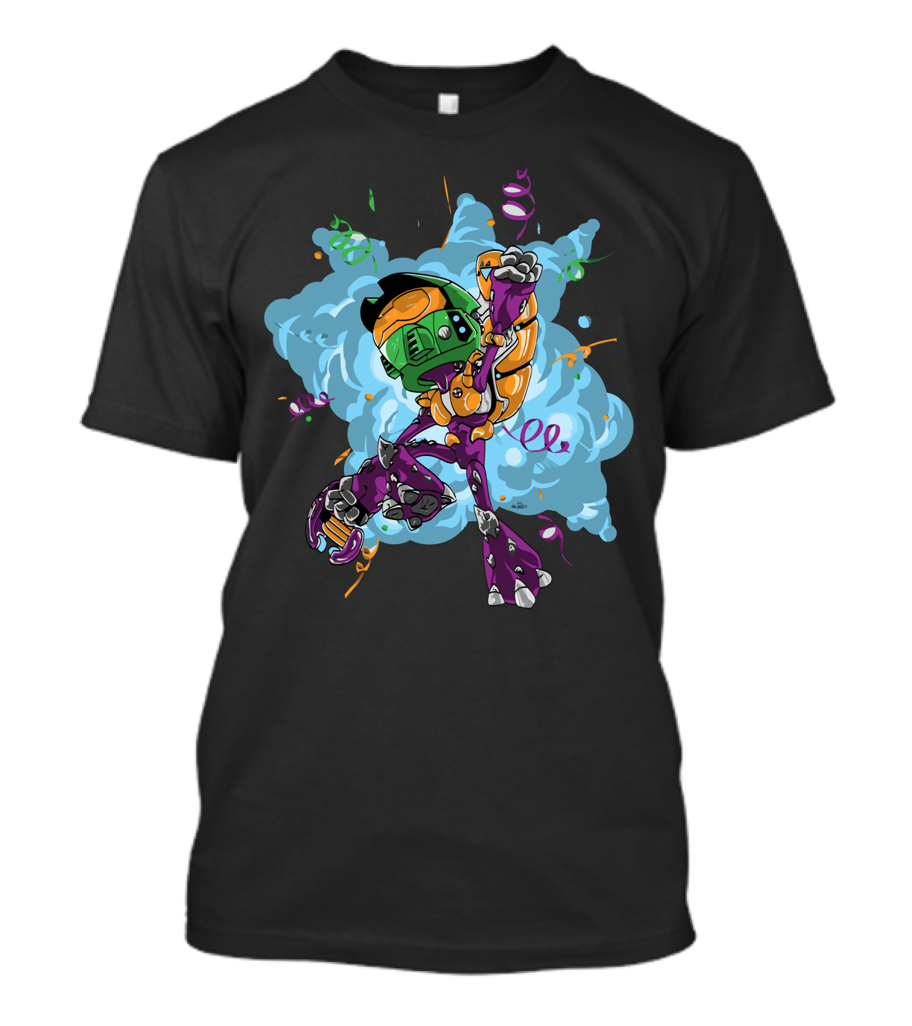 Cannon Fodder No More Rocket Robot Anime Explosion T-Shirt