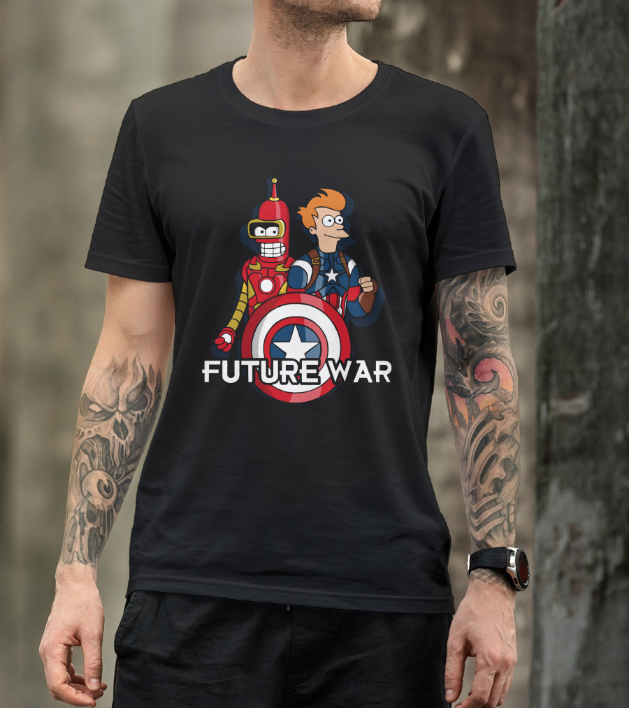 Captain Fry And Iron Bender In A Civil Future War T-Shirt