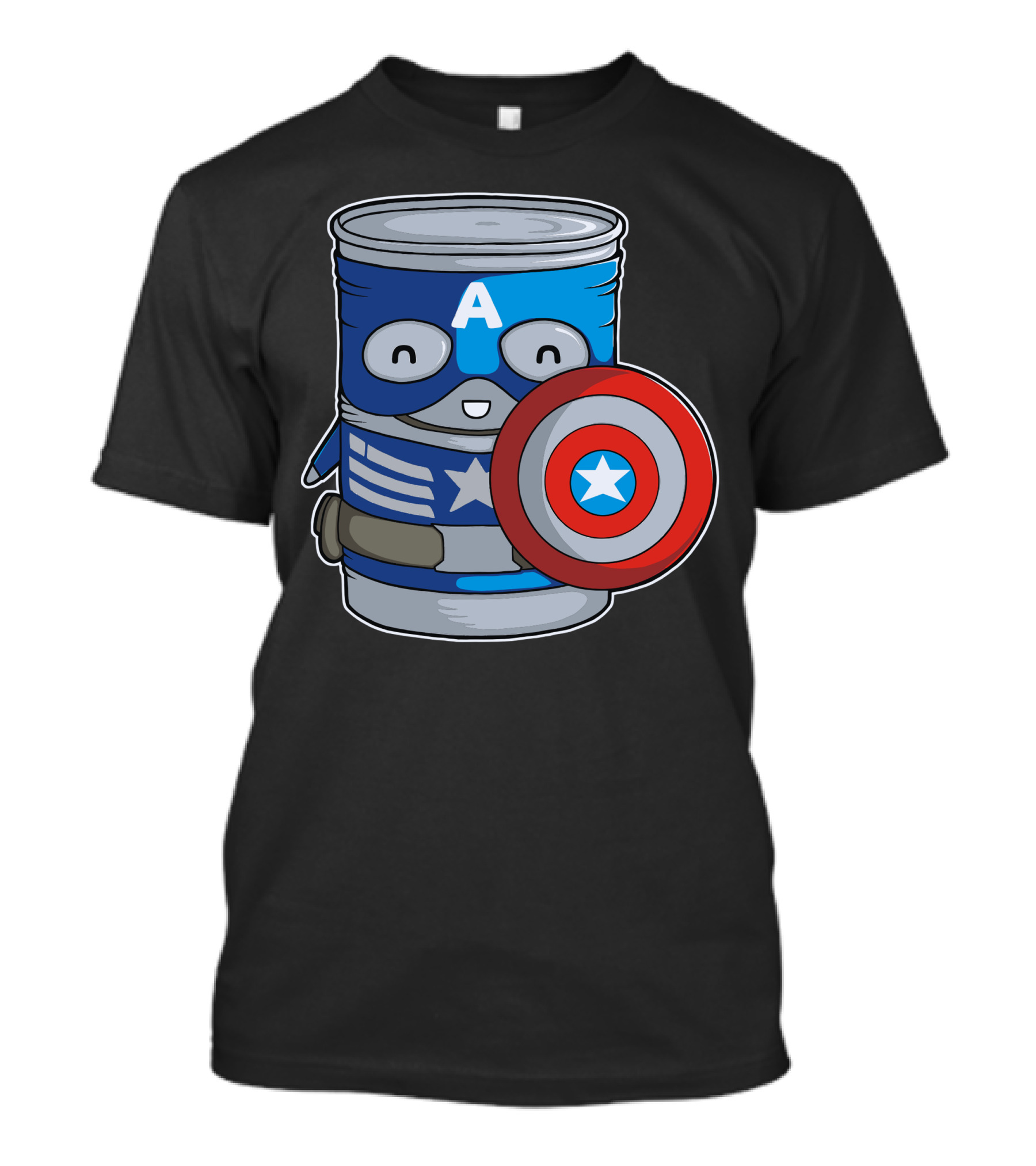 Captain America Can Shield Star A Superhero T-Shirt