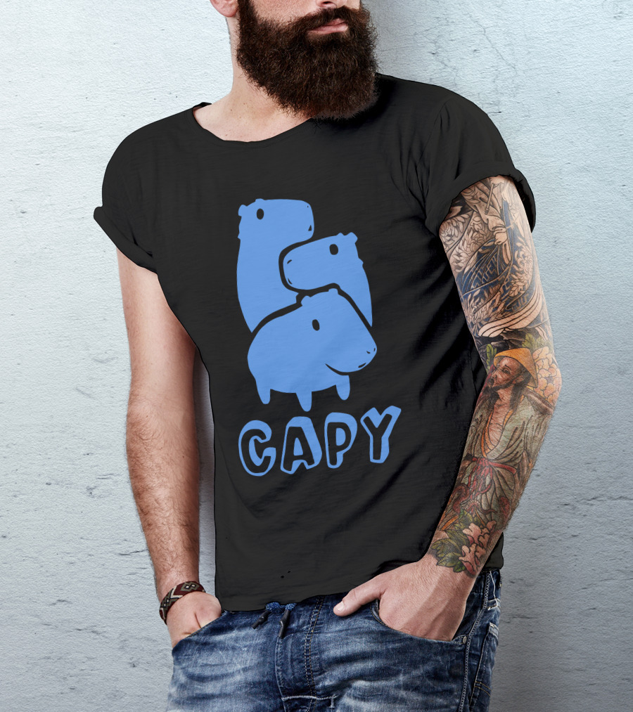 CAPY Blue Trio T-Shirt
