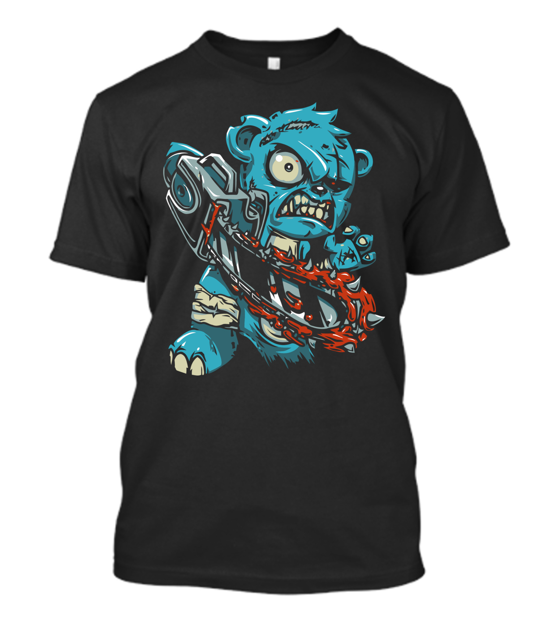 Care Bear X Evil Dead Chainsaw Zombie Mashup T-Shirt