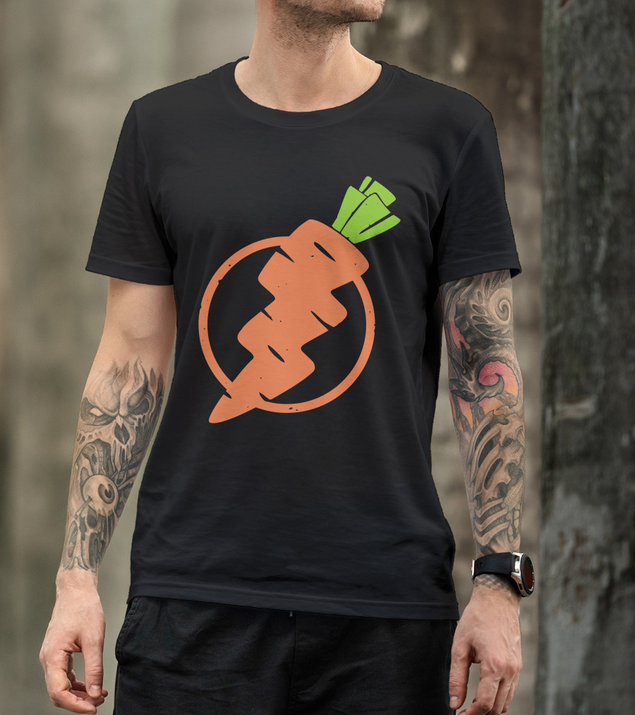 Carrots Lightning Bolt Energy Vegetables In Motion T-Shirt