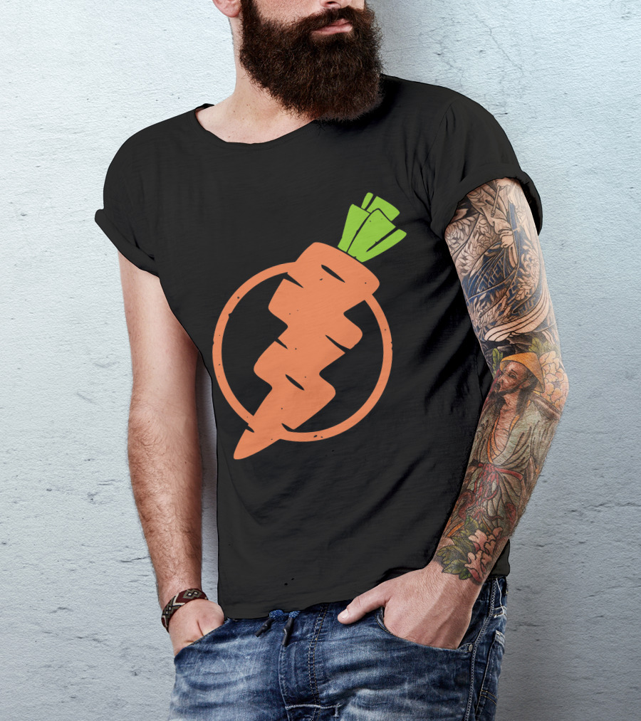 Carrots Lightning Bolt Energy Vegetables In Motion T-Shirt