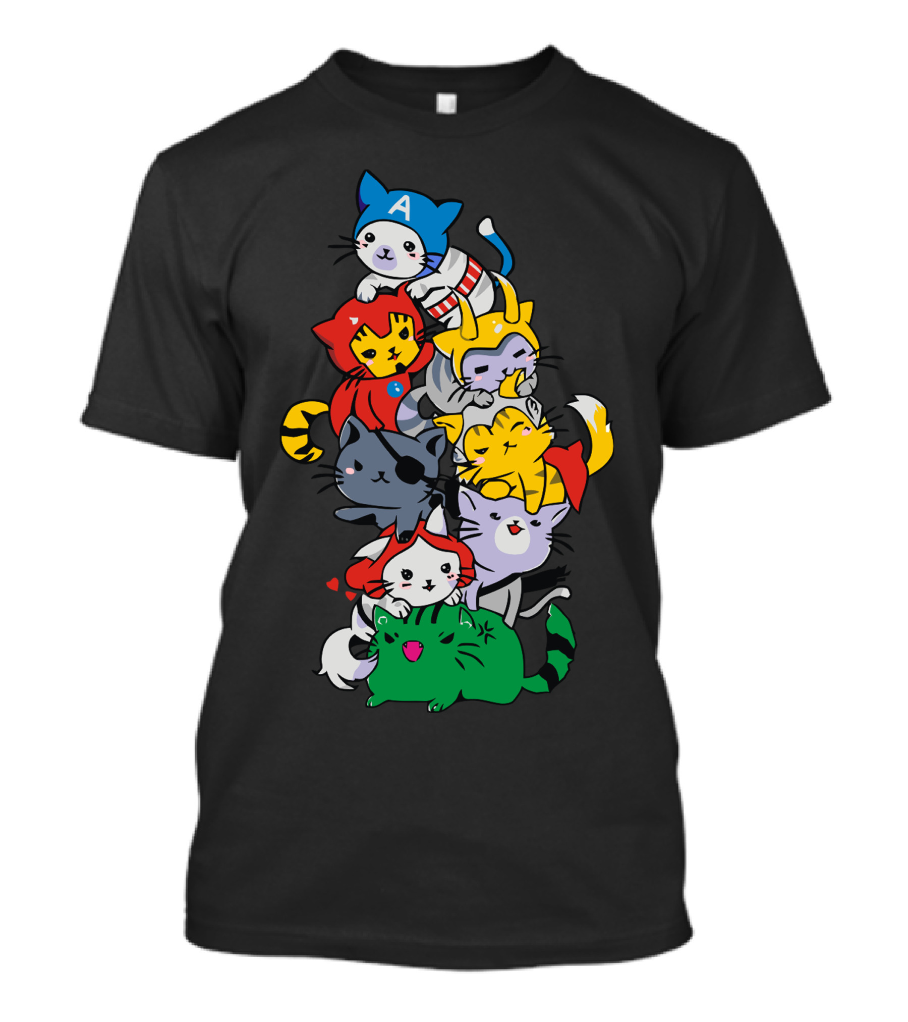 Catvengers Superhero Cats Assemble Avengers T-Shirt