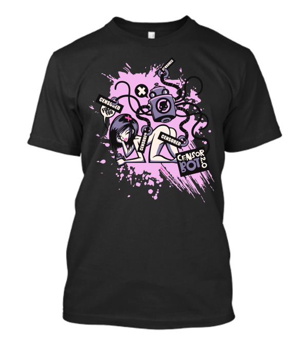 Censorbot Censored Anime Girl Tentacles T-Shirt