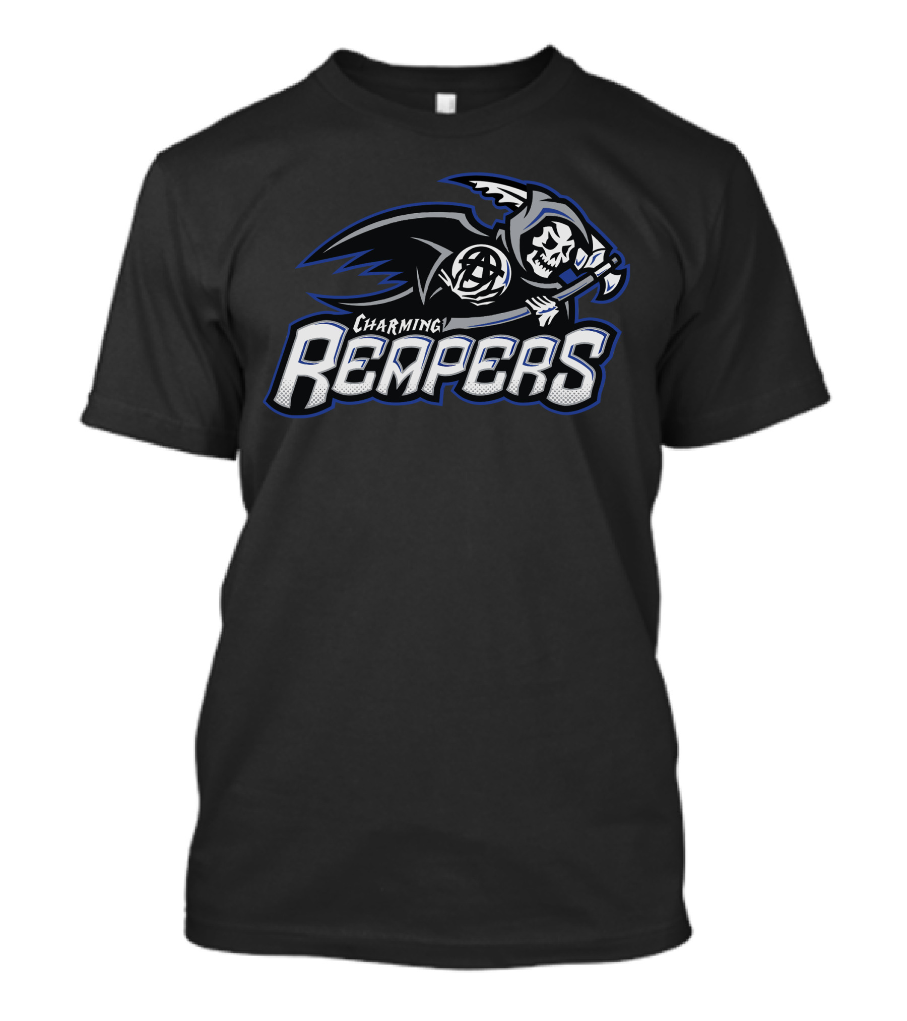 Charming Reapers Skull Grim Scythe T-Shirt