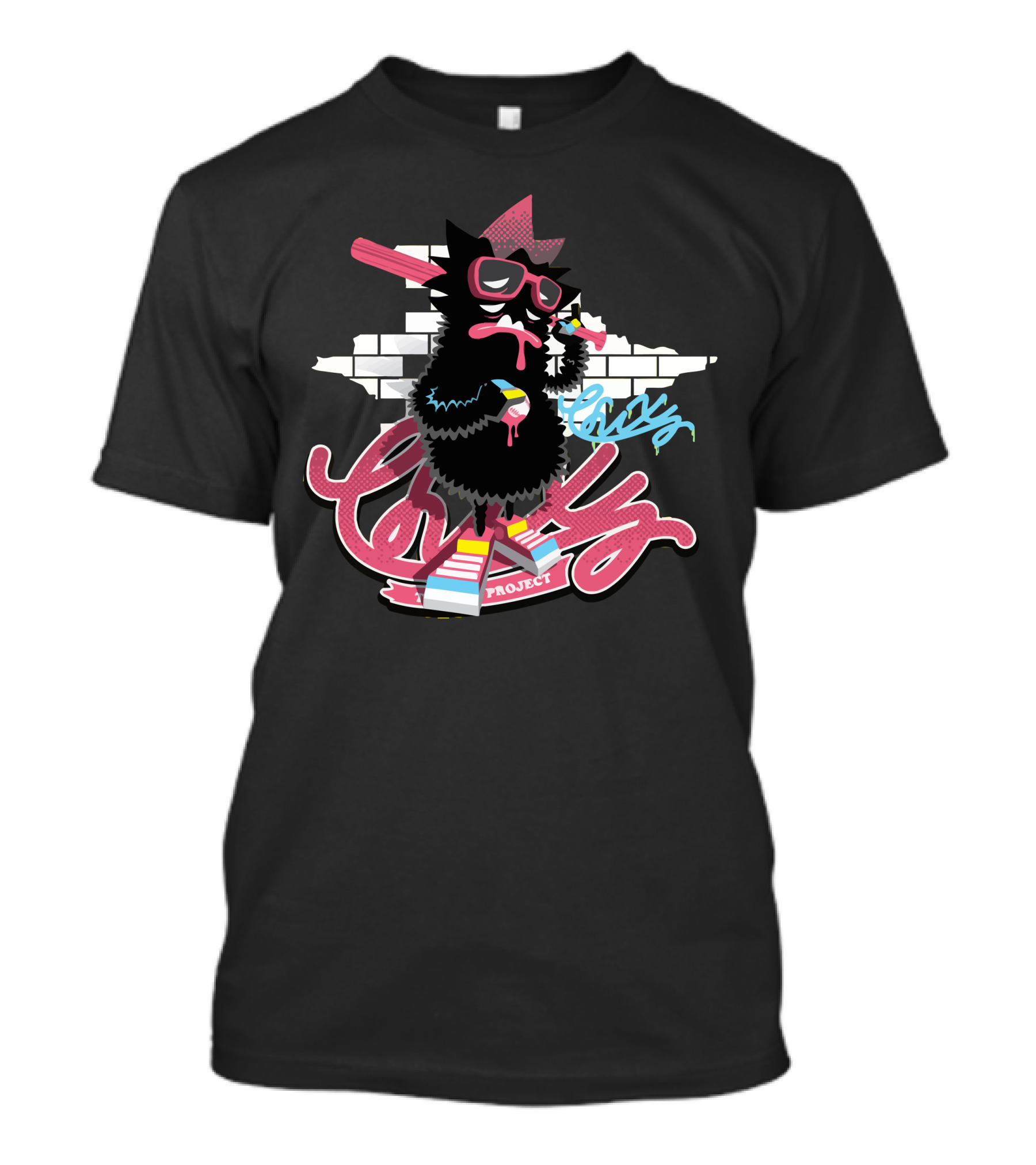 Lonely Project Chix Gangster Street Art Character T-Shirt
