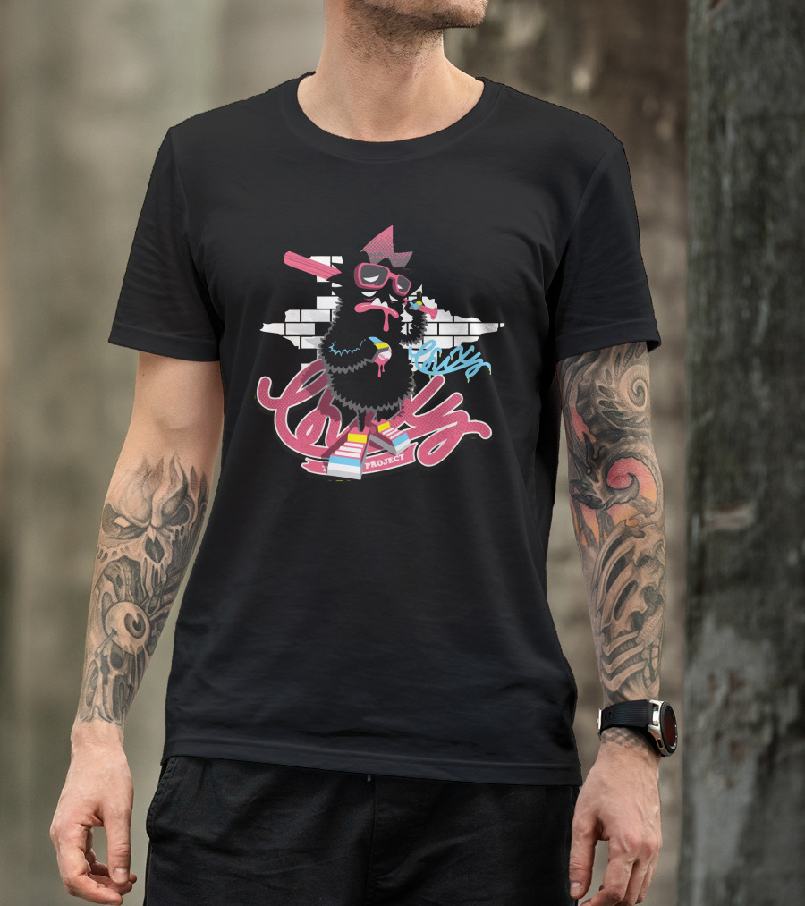 Lonely Project Chix Gangster Street Art Character T-Shirt