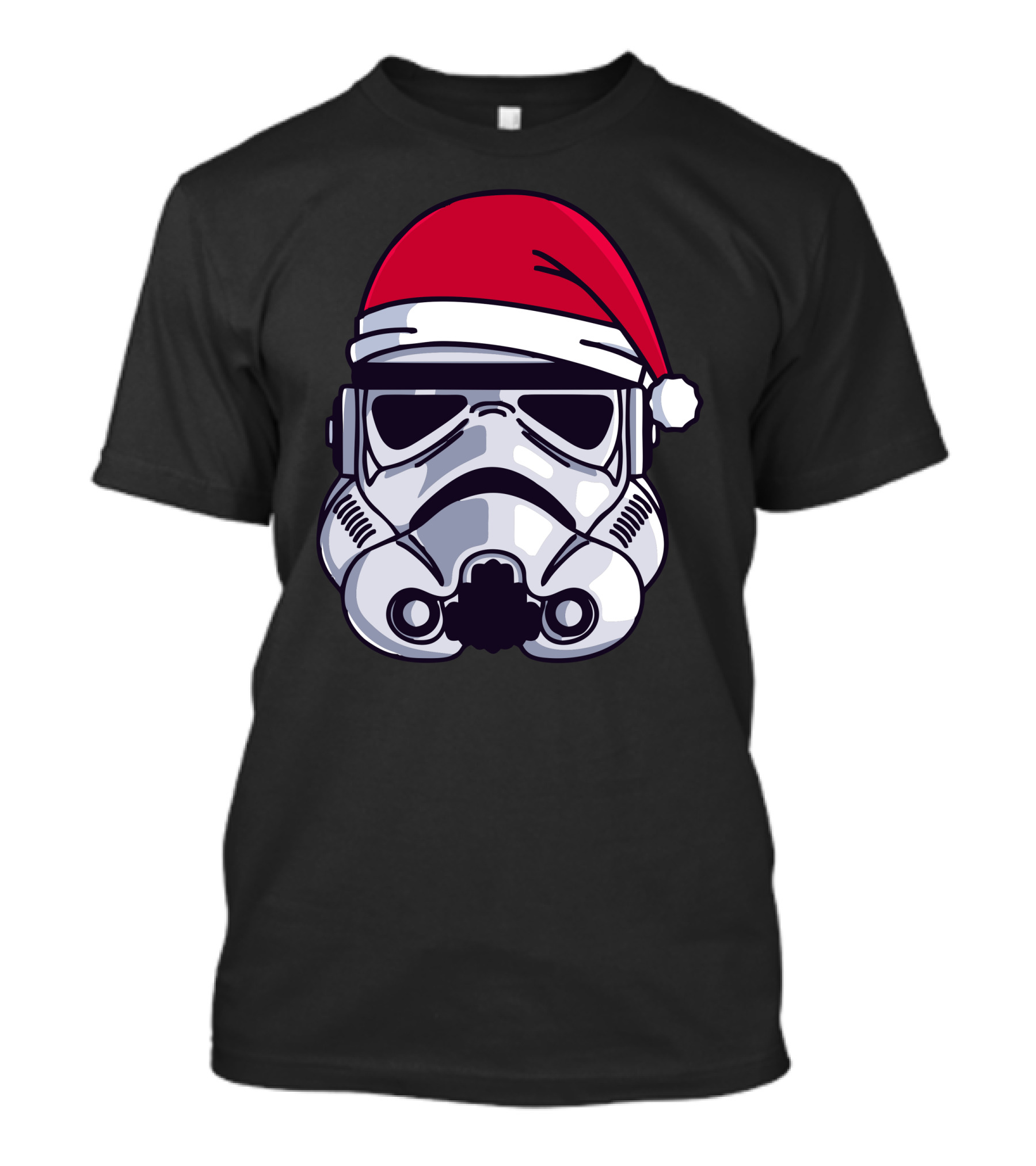 Christmas Stormtrooper Santa Hat Minimalist T-Shirt