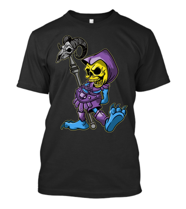 Skeletor Inspired Classic Myaah Cartoon T-Shirt