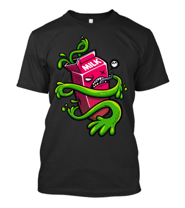 Spoiled Milk Mutant With Green Ooze And Skull T-Shirt