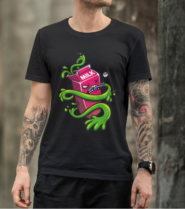 Spoiled Milk Mutant With Green Ooze And Skull T-Shirt