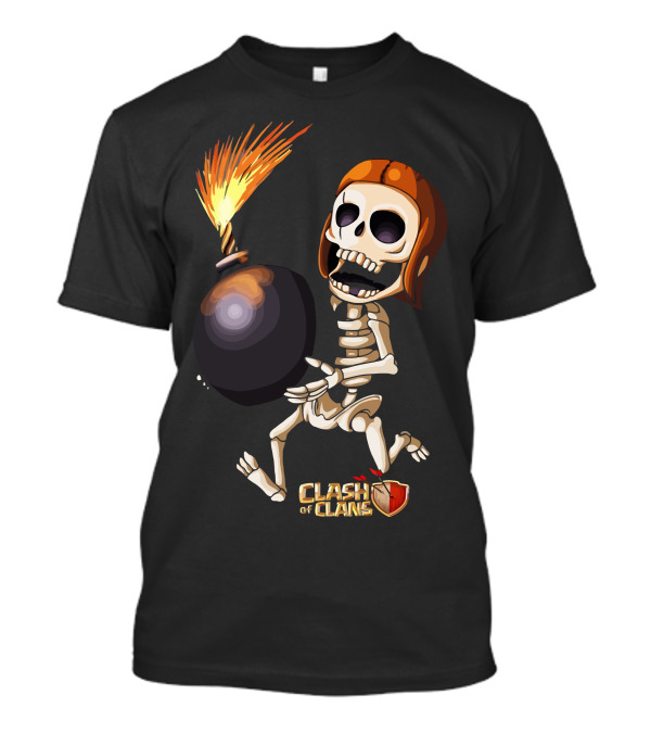 Clash Of Clans Wall Breaker Skeleton With Bomb T-Shirt