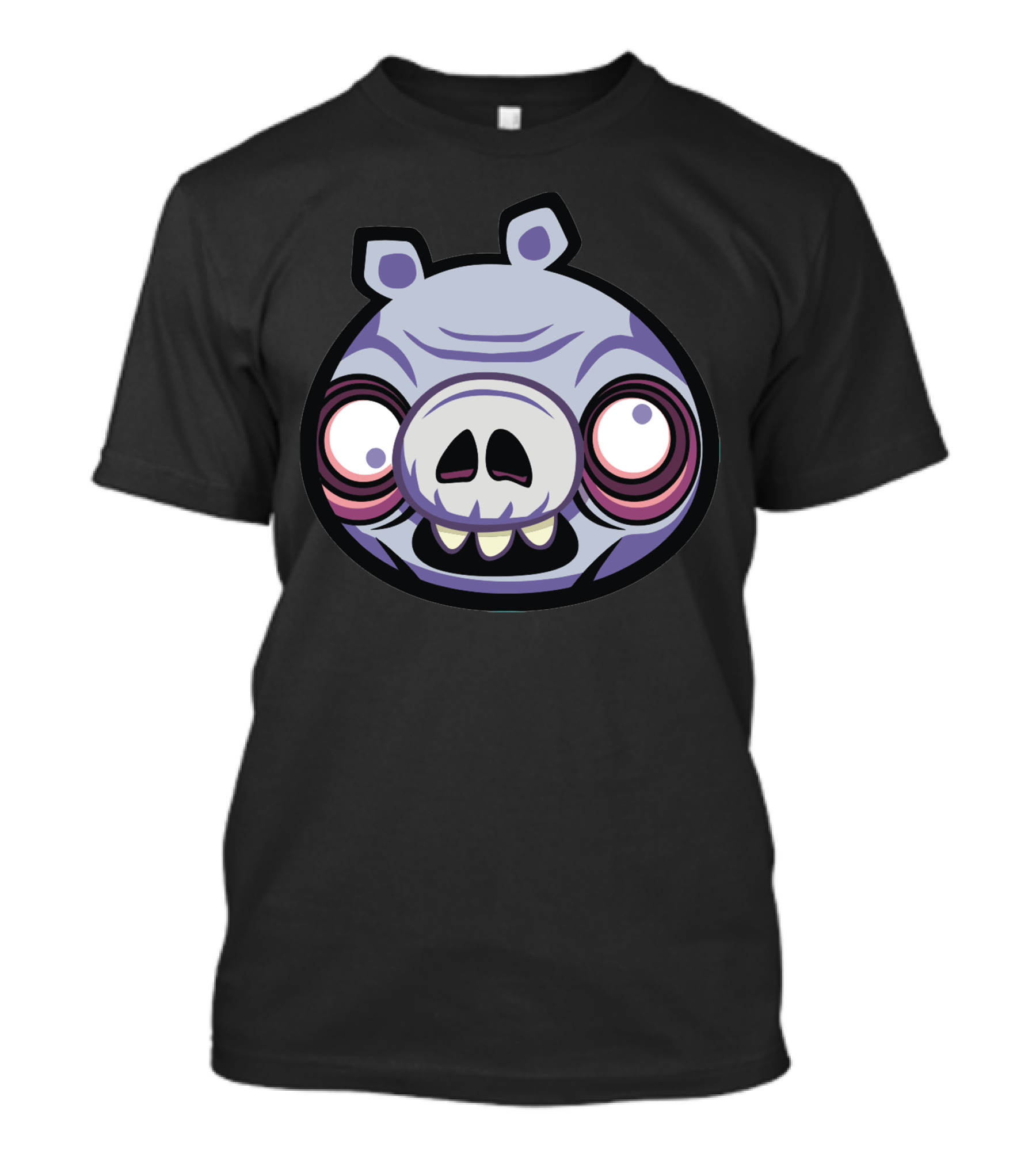 Cochon Vilan Angry Zombie Pig Head T-Shirt