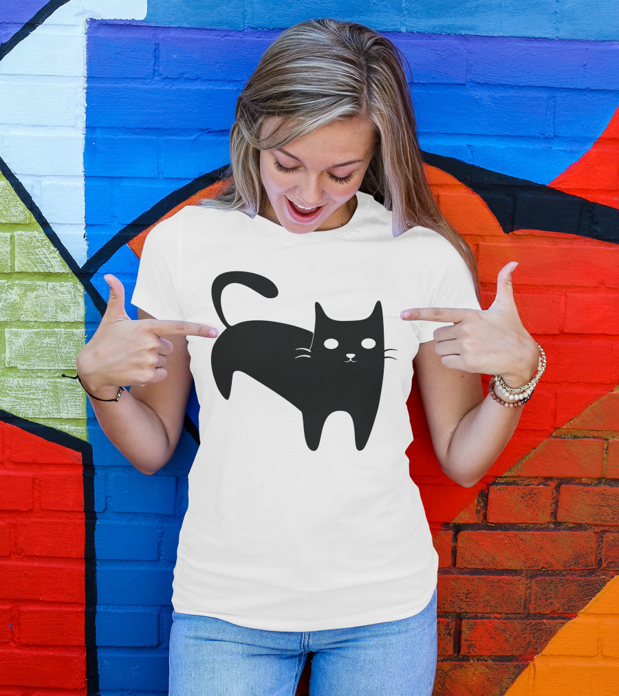 Cool Black Cat T-Shirt