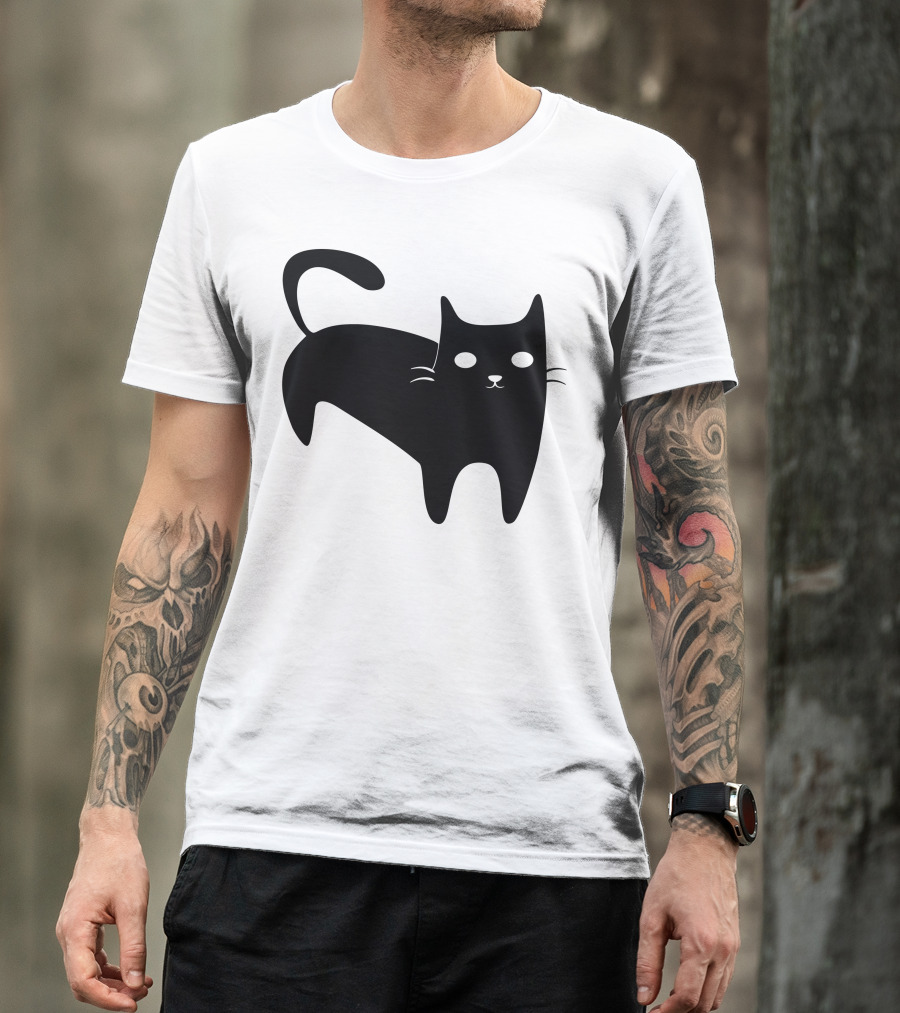 Cool Black Cat T-Shirt