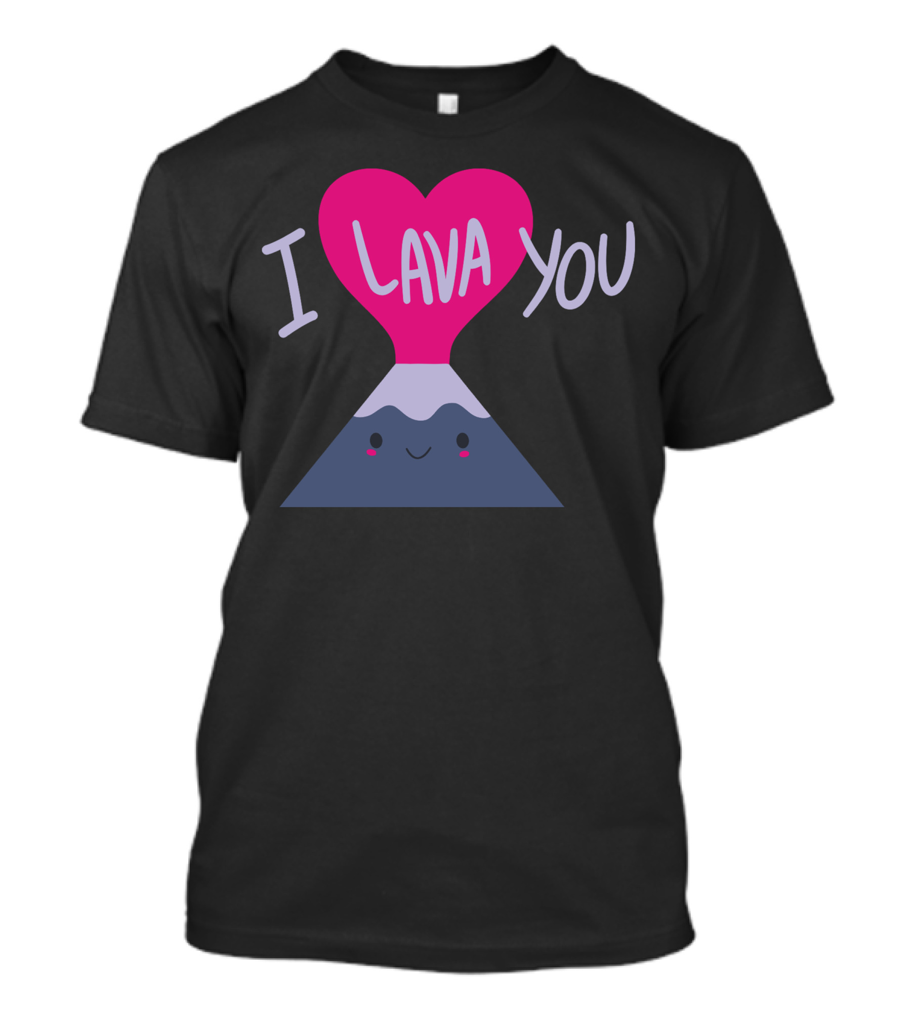 I Lava You Volcano Heart Cute Valentine T-Shirt