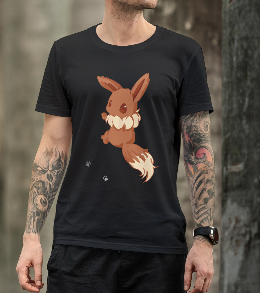 Eevee With Paw Prints T-Shirt