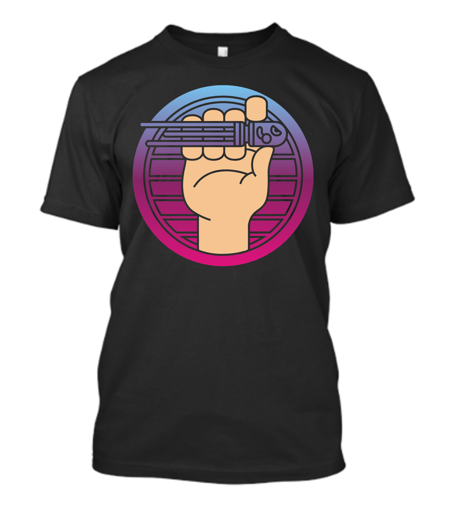 Cotch A Bullet Retro Fist Holding Comb T-Shirt