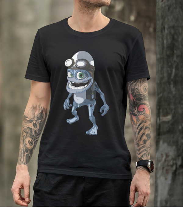 Crazy Frog Character With Goggles And Helmet Classic Animation T-Shirt