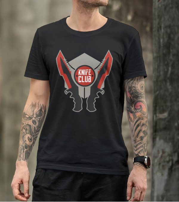 Csgo Knife Club Huntsman Logo Gaming Merchandise T-Shirt