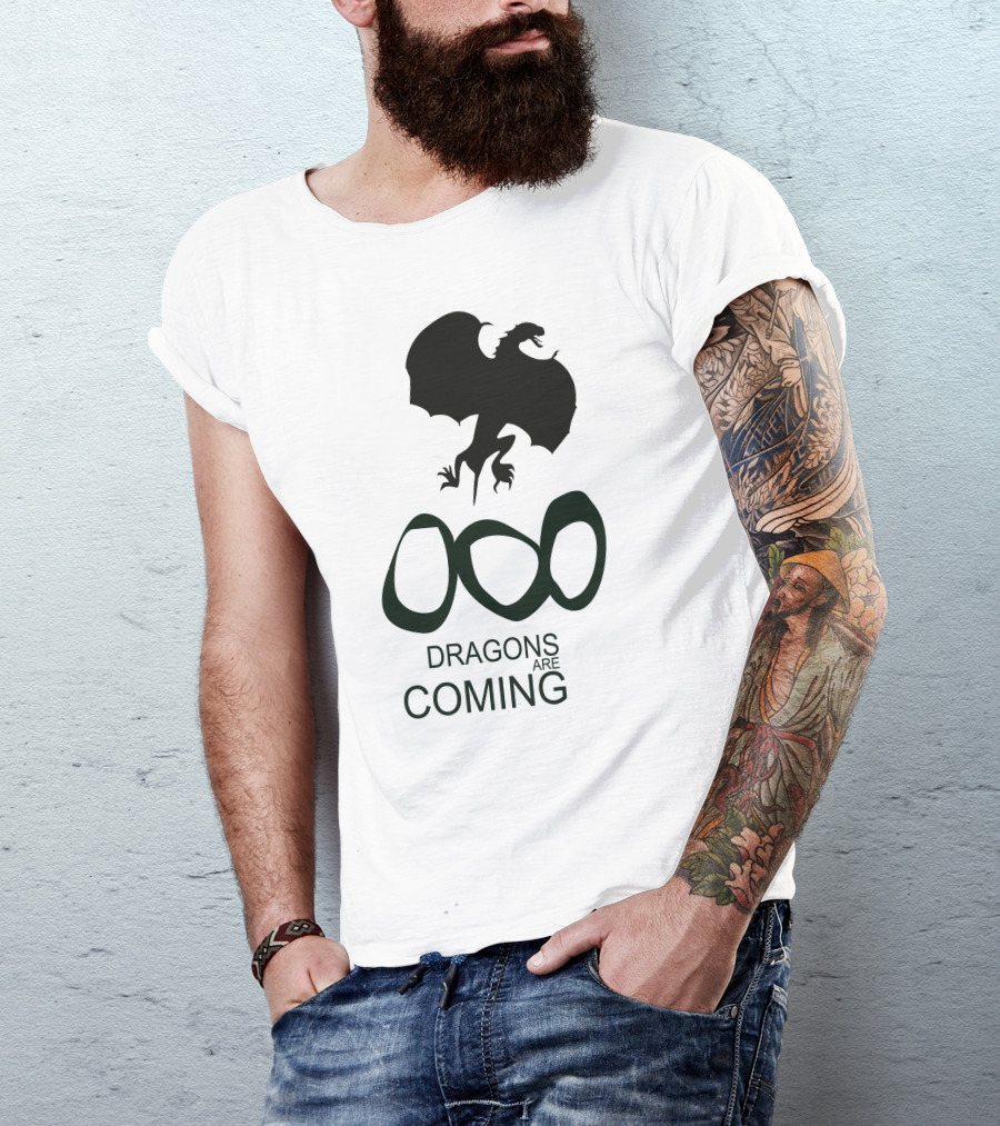 Dragons Are Coming Olympic Rings Inspired T-Shirt